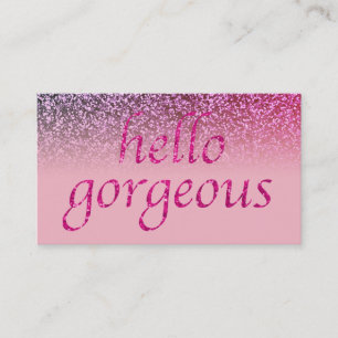 Beauty Salon Appointment Pink   Hello Gorgeous Card