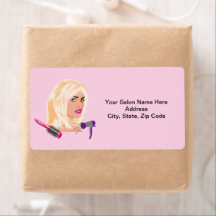 Beauty Salon Barbershop Labels