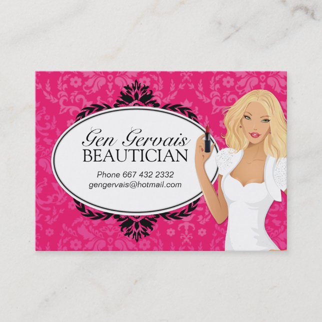 Beauty Salon Business Card (Front)