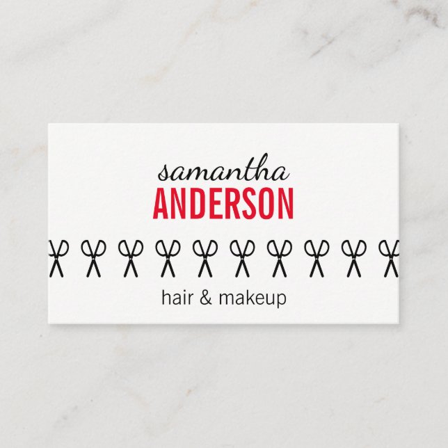 Beauty Salon Business Card (Front)