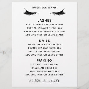Beauty Salon Business Services Flyer