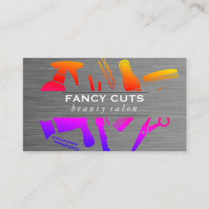 Beauty Salon Colourful Business Card