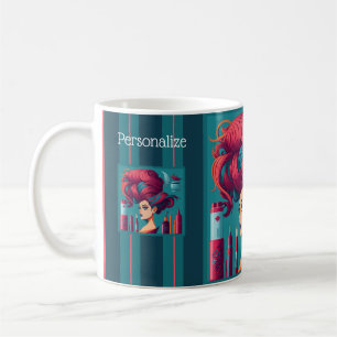 Beauty Salon Cosmetics Hair Stylist Supplies Shop  Coffee Mug