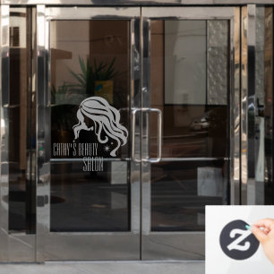 Beauty Salon Custom Business Window Cling