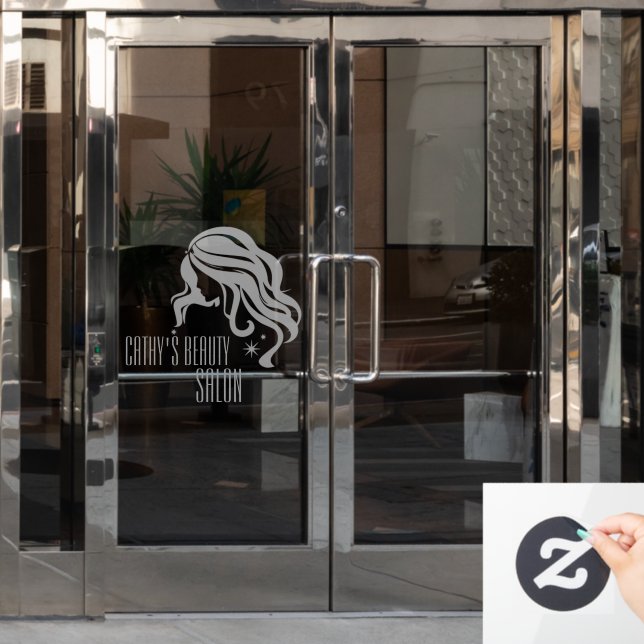 Beauty Salon Custom Business Window Cling (Office Door)
