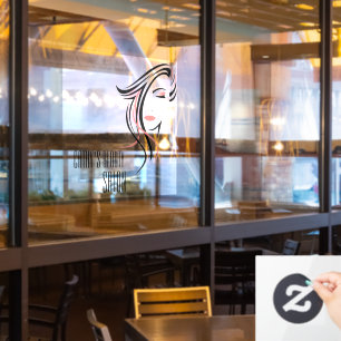 Beauty Salon Custom Business Window Cling