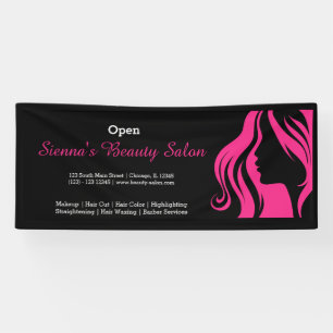 Beauty Salon (deep pink) Banner