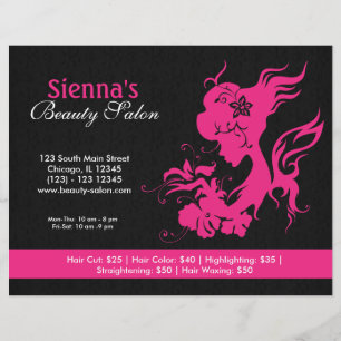 Beauty Salon (Deep Pink) Flyer