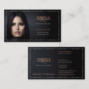 Beauty Salon Elegant Business Card