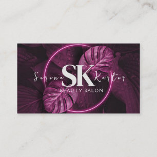 Beauty Salon Face Abstract Woman Modern Minimalism Business Card