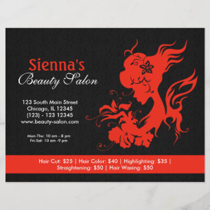 Beauty Salon (Firebrick) Flyer