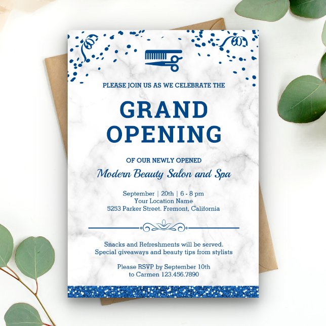 Beauty Salon Grand Opening Invitation (Creator Uploaded)