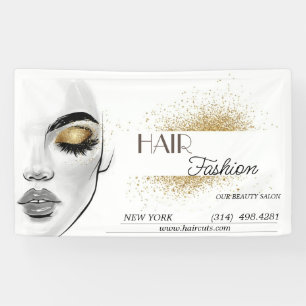 beauty salon haircut scissor hairdresser modern banner