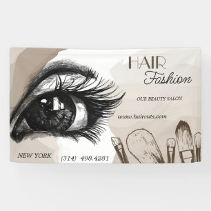 beauty salon haircut scissor hairdresser modern banner