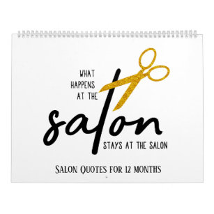 Beauty Salon Hairdresser Hairstylist 2 Calendar