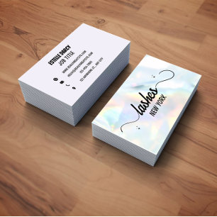 Beauty Salon Hairstylist Script Business Card