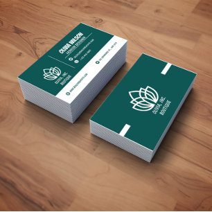 Beauty Salon Hairstylist Script Business Card