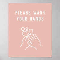 Beauty Salon Hygiene Please Wash Your Hands