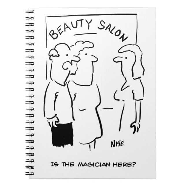 Beauty Salon - is the magician here? Notebook (Front)