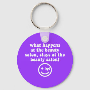 Beauty salon key ring