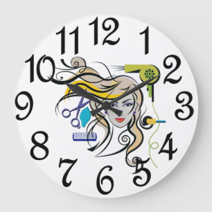 Beauty Salon Large Clock