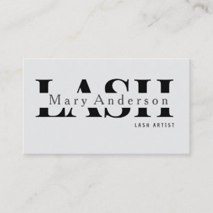 Beauty Salon Lash Business Card
