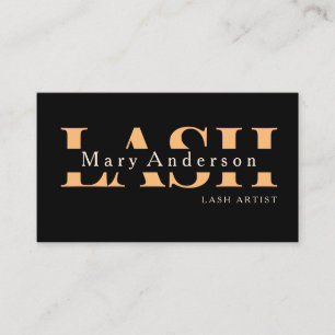 Beauty Salon Lash Business Card