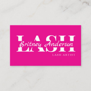 Beauty Salon Lash Business Card