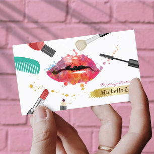Beauty Salon Lashes Bar Makeup Artist Appointment Card