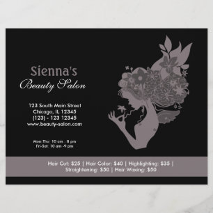 Beauty Salon (Lavender Blush) Flyer