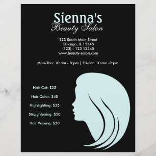 Beauty Salon (Light Cyan) Flyer
