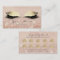 Beauty Salon Loyalty Card Makeup Artist Lashes 10