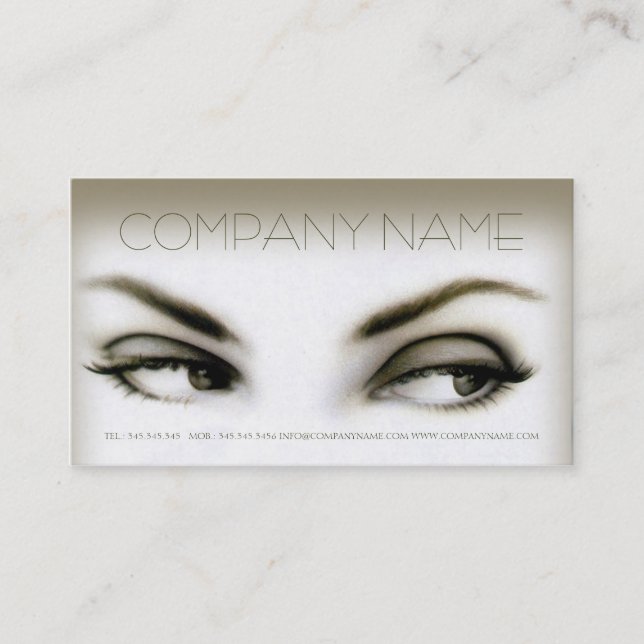 Beauty Salon / Make-up Artist / Hair Stylist Card (Front)