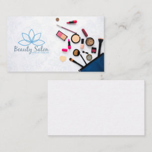 Beauty Salon Makeup and Haircare Business Card
