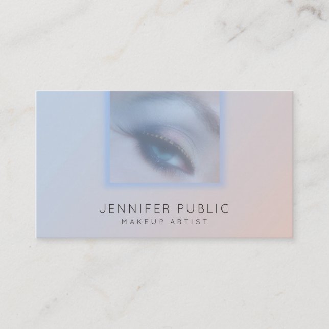 Beauty Salon Makeup Artist Elegant Modern Luxury Business Card (Front)