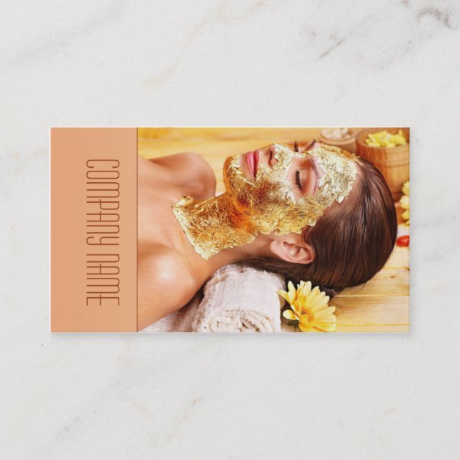 Beauty Salon / Massage / Relax / SPA Hotel Business Card (Front)
