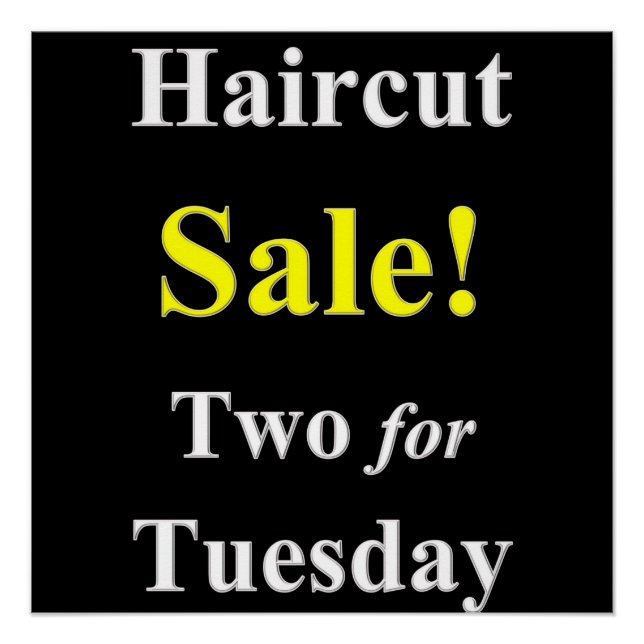 Beauty Salon, Nail salon, barbershop posters (Front)