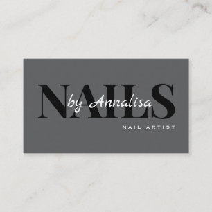 Beauty Salon Nails Business Card