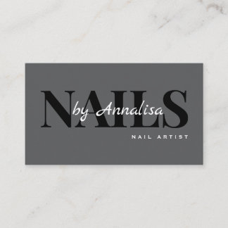Beauty Salon Nails Business Card