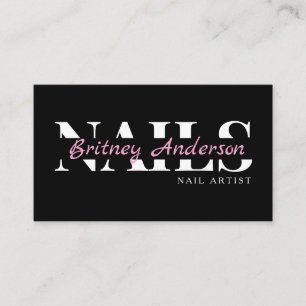 Beauty Salon Nails Business Card