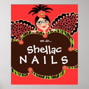 Beauty Salon Nails Cute Fairy Fashion Poster