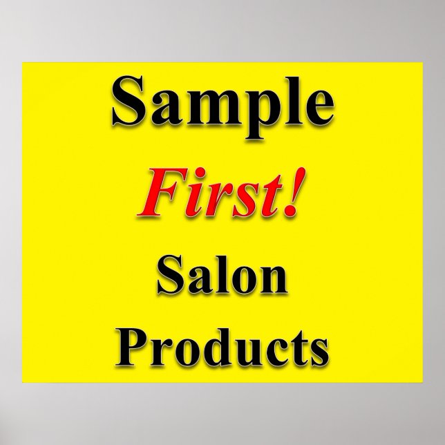Beauty Salon Poster Sample First  (Front)