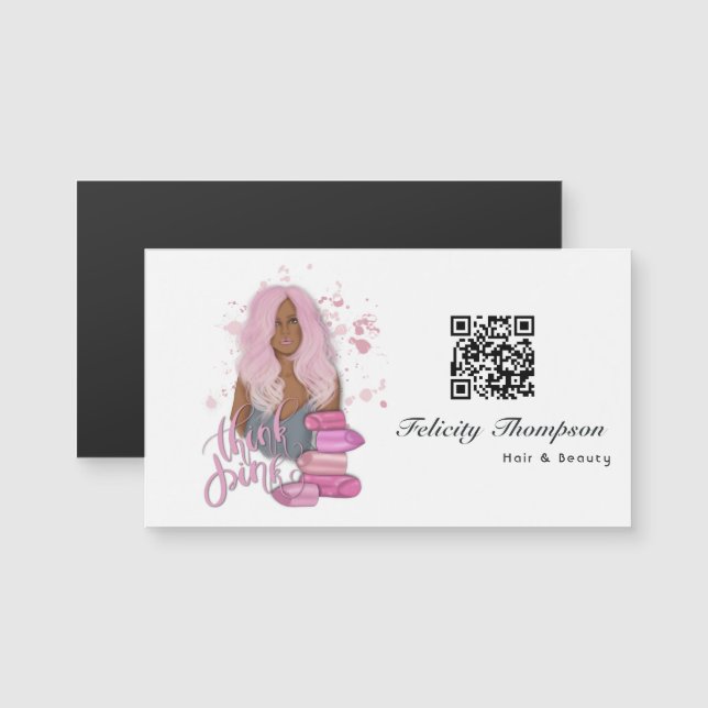 Beauty Salon QR Code (Front/Back)