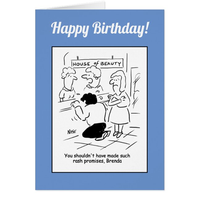 Beauty Salon - Shouldn't Have Made Rash Promises. (Front)