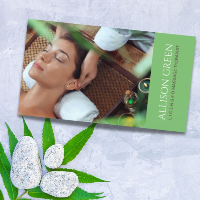 Beauty Salon SPA Acupressure Massage Salon  Business Card (Beauty Salon SPA Acupressure Massage Salon Business Card)