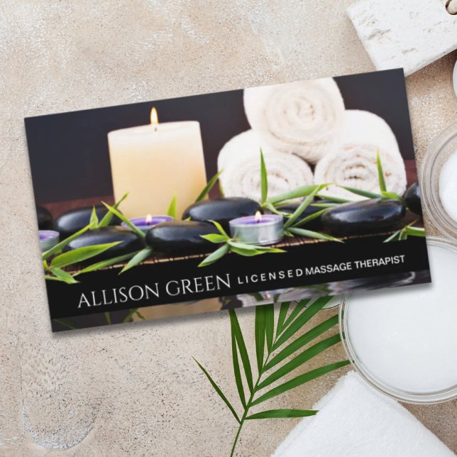 Beauty Salon SPA Aromatherapy Massage Salon  Business Card (Beauty Salon SPA Aromatherapy Massage Salon Business Card)