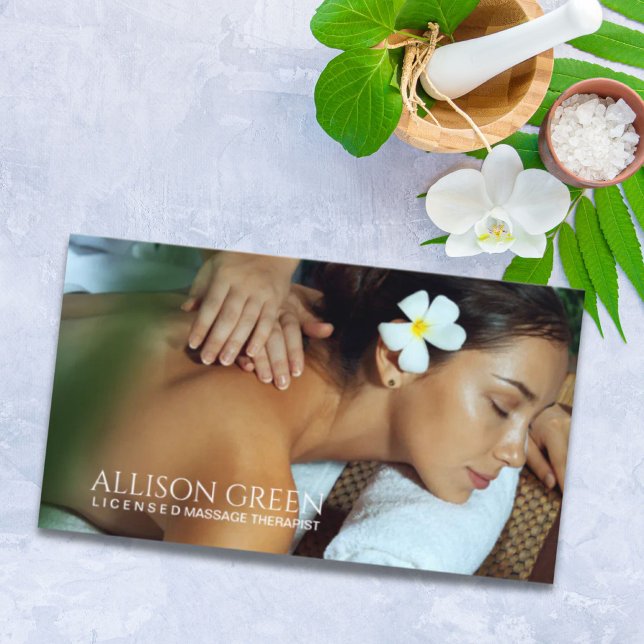 Beauty Salon SPA Aromatherapy Massage Salon  Business Card (Beauty Salon SPA Aromatherapy Massage Salon Business Card)