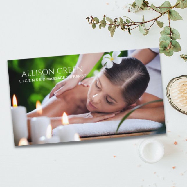 Beauty Salon SPA Aromatherapy Massage Salon  Business Card (Beauty Salon SPA Aromatherapy Massage Salon Business Card)