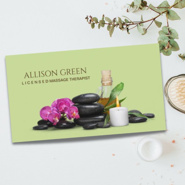 Beauty Salon SPA Aromatherapy Massage Salon  Business Card (Beauty Salon SPA Aromatherapy Massage Salon Business Card)