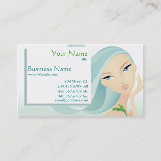 Beauty Salon Spa business card (Front)